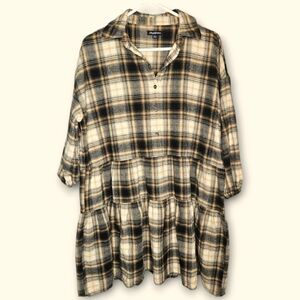 Flag & Anthem Plaid York Tiered Dress